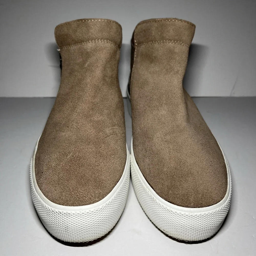 Keds Boots Cooper Casual Side Zip Ankle Bootie Womens 7 Suede Canvas Atheleisure